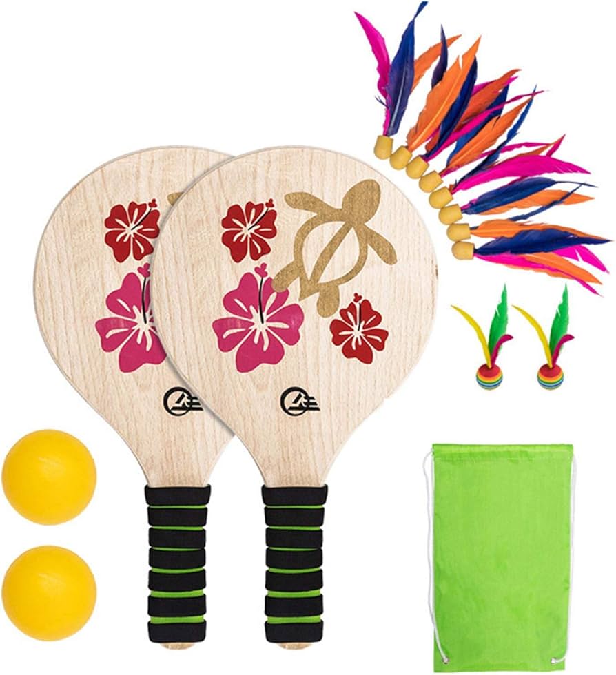 Amazon.co.jp: lacyie羽子板 バドミントンセット 羽根つきセット 羽根